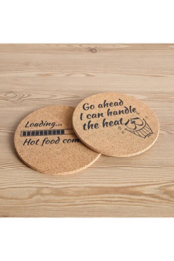 Generic Rana Cork Trivet - Set of 2