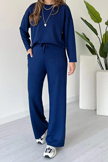 Mogi Butik Women's Crew Neck Long Sleeve Modal Suit 3094