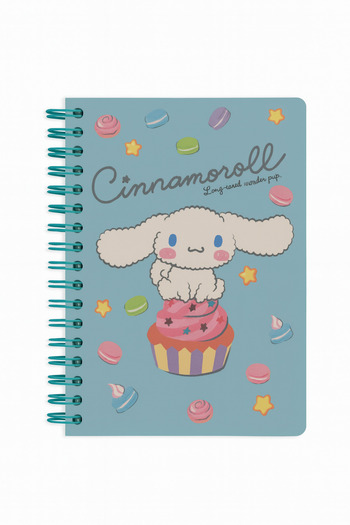 facnspt Sanrio Cinnamoroll Spiral Notebook – Cute Design, Lined Pages, Genuine Licensed
