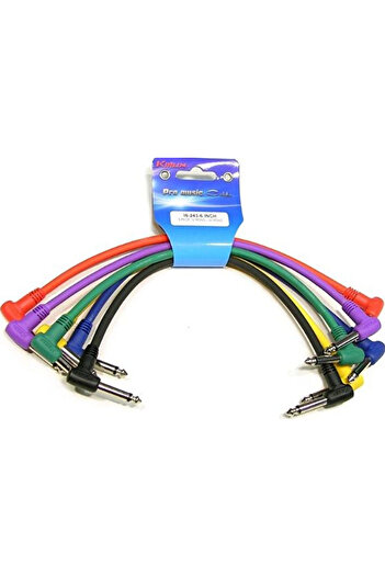 Kırlın I6-243-0.15M-6Colors 6-Piece Pedal Interconnect Cable