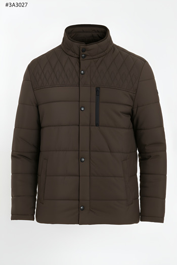 CIVILTIPOLO Men's Regular Washable Regular Quilted Coat & Jacket with Inner Pockets and Fur Lining