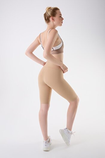 İmaj 425 Beige Color Recovery and Extra Flexible Effect Normal Waist Leggings
