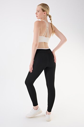 İmaj 489 Black Color Recovery and Extra Stretch Effect Normal Waist Leggings