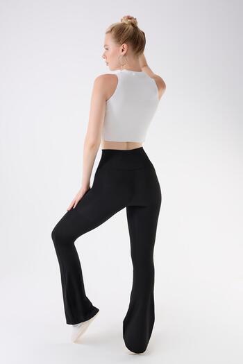 İmaj 434 Black Color Recovery and Extra Stretch Effect Normal Waist Spanish Leggings
