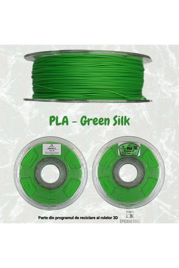 Epic Crafting Filament 3D PLA - GREEN SILK / VERDE SILK 1KG