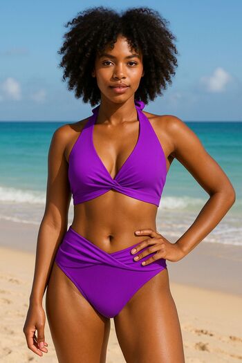 DEEP BEACH Twist Bikini Set