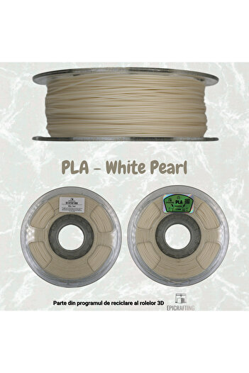 Epic Crafting Filament 3D PLA - White Pearl / Alb Perlat