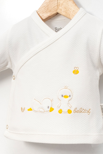Bebitof Cute Chicks Patterned 5-Piece Hospital Release Newborn Bodysuit Set