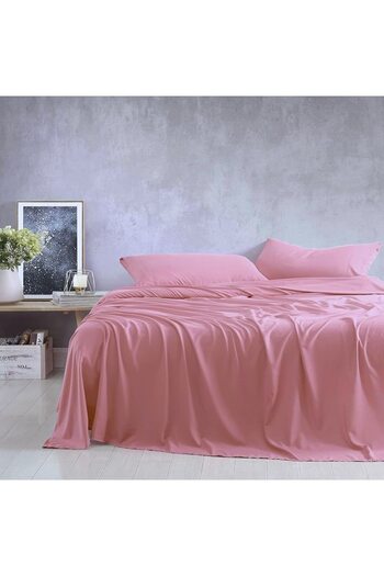 Kotonia Home bed sheet, 100% cotton, Olandina color, 220x240 cm, pale pink