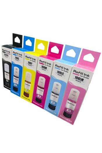 Refill 6 Colors set 108 Ink for Epson L8050 L18058 ET-18100 L18050 Printers T09C C13T09C14A Water Ba