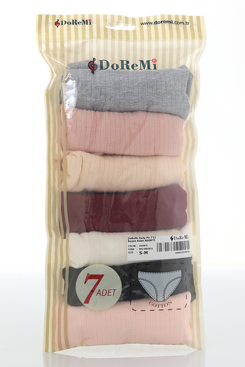 Doremi Patterned Daily Fit 7-Piece Daily Comfortable Fit Women's Panties