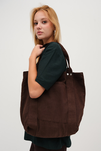 Addax Snap Closure Tote Bag Ç5004