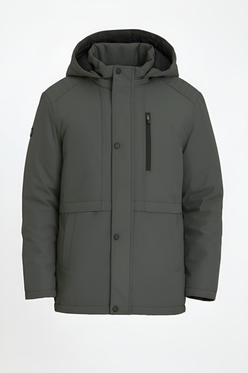 CIVILTIPOLO Wind and Waterproof Coat & Jacket with Thick Fur Inside and Detachable Hood