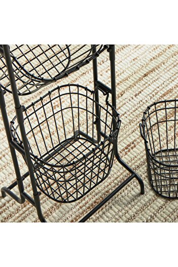 Generic Applique 3-Tier Kitchen Basket
