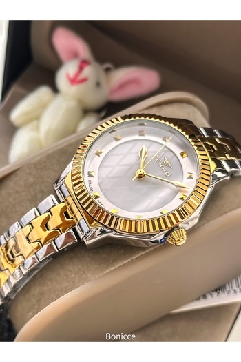 FERRO Women's Wristwatch, Silver Sar Io Color Steel Band Vip Model, Bracelet Gift