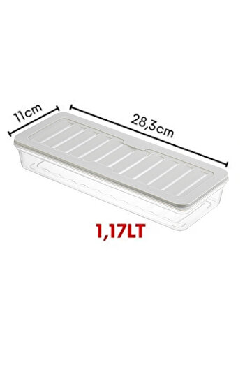 FİTHOME Refrigerator and Freezer Organizer Set Organizer 1170 ml 4 Pcs