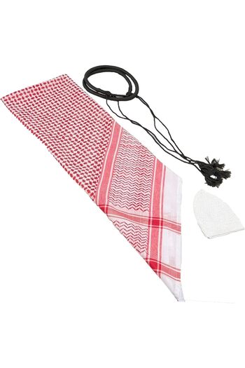 Generic Mens Traditional Arabian Shemagh and Agal Set, Headscarf set for Thobe or Kandora, 138 x 138 cm/54"