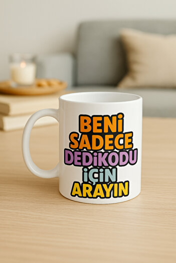 uğurlu dükkan Call Me Only for Gossip Mug Cup
