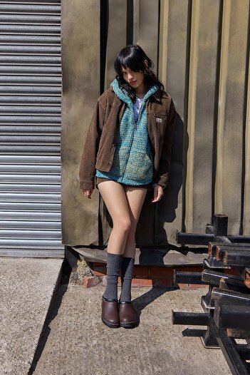 september island Brown Color Corduroy Full Fit Coat Jacket