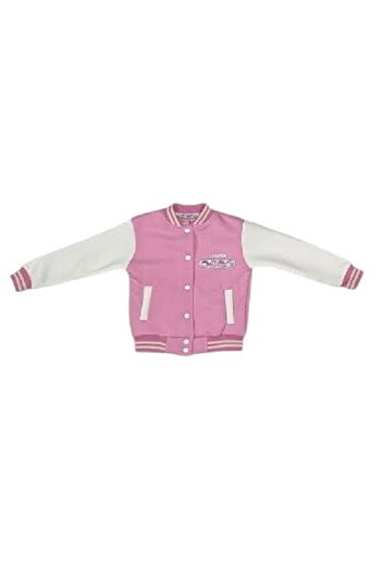 GİRL EMELY Labubu Girls' Single Top Three-String College Jacket