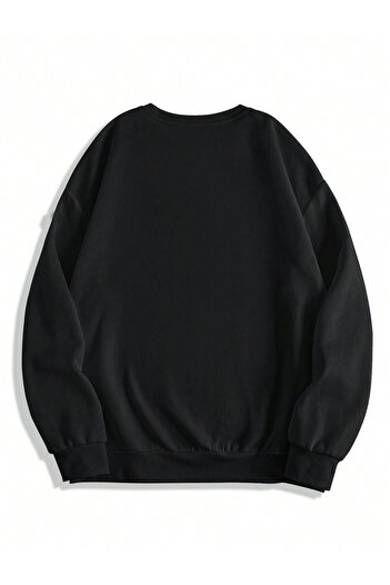 Mythologie Division 89 Суитшърт - Черно с принт Oversized Shardone Cycling Neck