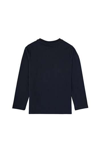U.S. Polo Assn. Boy's Light Navy Blue Basic Crew Neck Sweatshirt 50314002-Vr059