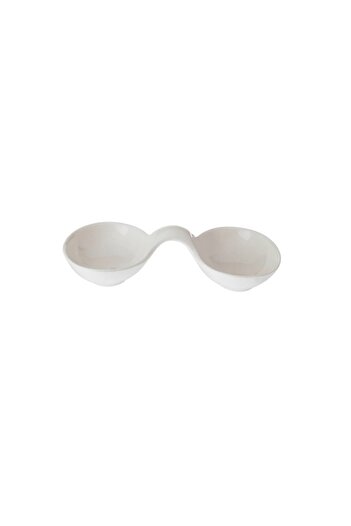 ORIAN Two-part porcelain plate with stand