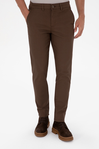 U.S. Polo Assn. Men's Brown Canvas / Chino Trousers 50311606-Vr029