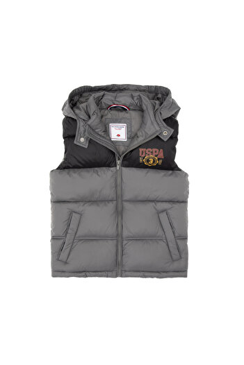 U.S. Polo Assn. Boy's Gray Vest 50312089-Vr024