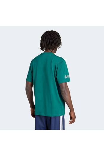 adidas Men's Green T-Shirt Graphic Lo Ss t Jx8161