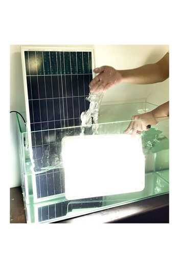 Flippy Proiector solar LED rabatabil, senzor de lumină impermeabil, 100W, 23x18 cm, suport U inclus, autonomie baterie