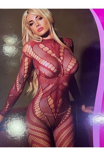 lal iç giyim Fantasy Edge Body Stocking