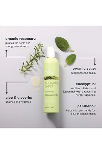 Milkshake Milk Shake Scalp Care Energizing Blend Shampoo 300 ml – invigorating for fine, thin and fragile hair