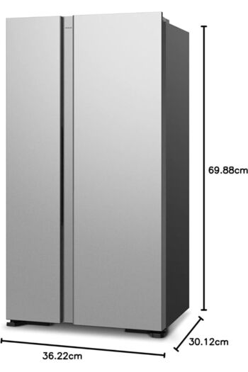 HITACHI 700L Gross Side by Side 2 Door Refrigerator | Dual Fan Cooling-Quick Freezing | LED Panel