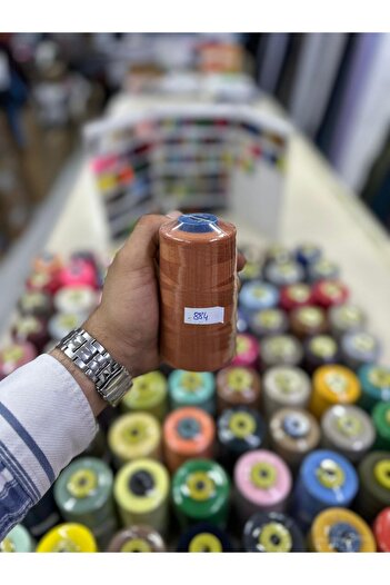 Bayar Kumaş خيط خياطة 884 ملون، خيط ماكينة رقم 120، 5000 متر من الخيط