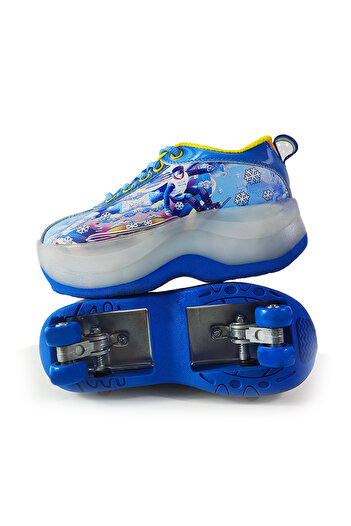 Generic Children Skating Shoes with 4 Wheels