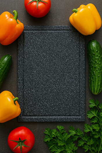CiotiCo Professional Corian chopper, made of natural minerals, thin rectangular shape, 30x20x0.6 cm