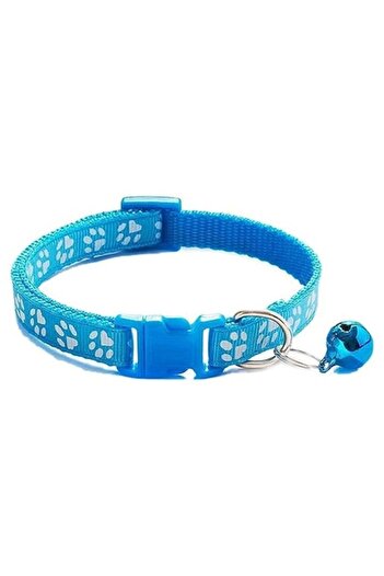 General Store Zgardă reglabilă cu clopoțel pentru câini și pisici, magazin general, 21-35 cm, albastră