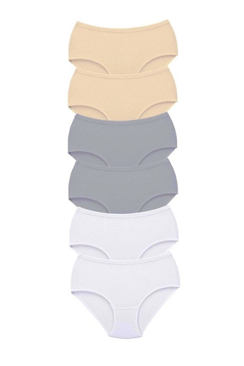 shopwave 6 Pieces Tutku Women's High Waist Bato Thick Rubber Panties S20