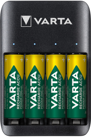 Varta USB Quattro Charger + 4X AA 2100 mAh battery