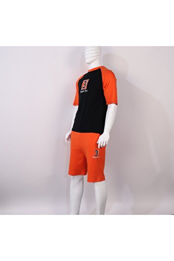 Red Planet Oversized Men’s Shorts Set with Modern Print