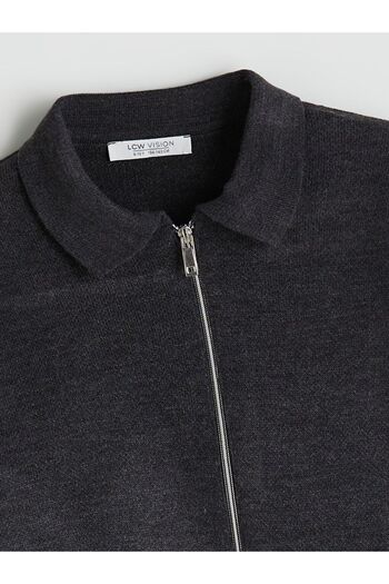 LC Waikiki Lcw Vision Shirt Collar Boys' Knitwear Cardigan