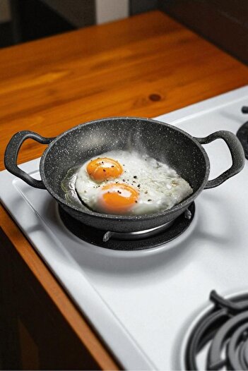 Evse Mutfak Sanatı Cast Iron Pan Set Granite Pan 18-20-22 cm