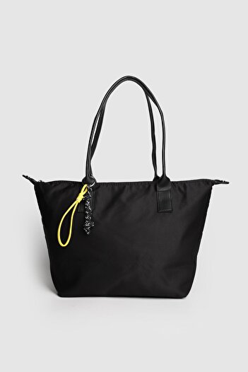 La La'Graccio Paris La'Graccio Paris Women's Muse Large Size Parachute Fabric Shoulder Bag Black