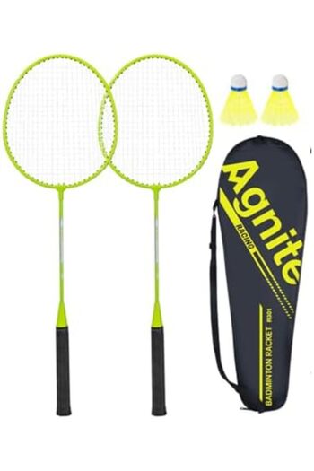 Deli Agnite Iron Split Badminton Racket Pair - T-Shaped Connector, G5 Anti-Slip Handle, Ultra-Lightweight