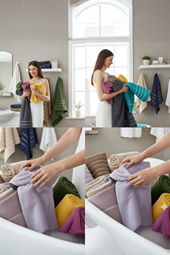 Arte Cotone Першокласний односторонній банний рушник 100% бавовна | 560 г/м² | Рушник для тіла, пляжу, готелю 70x140 см