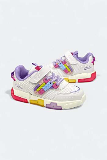 trender Heros Lighted Orthopedic Purple Girls' Sneaker