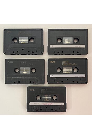 Raks 5 Black Decorative Cassettes (Cassettes Are Original)