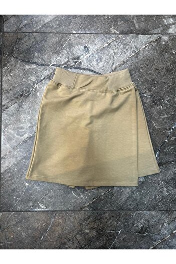 ESKİŞEHİR YUMURCAK Girl's Combed Cotton Shorts Skirt