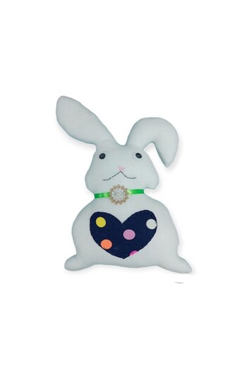 Lucille Craftshop Fluffy White Bunny, 47 cm
